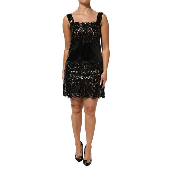 Dolce & Gabbana Black White Zebra A-line Sheath Mini Dress main image 1